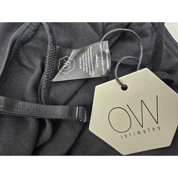 New OW Intimates Bodysuit Womens XS/4 Black Tank Sleeveless Top - Picture 6 of 7